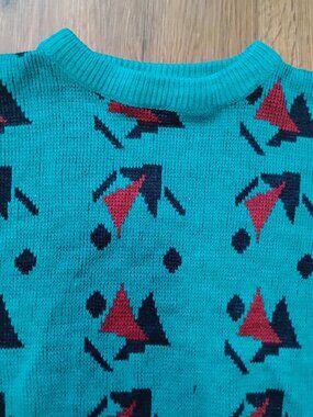 Vintage Wrangler Abstract Geometric Crewneck Sweater